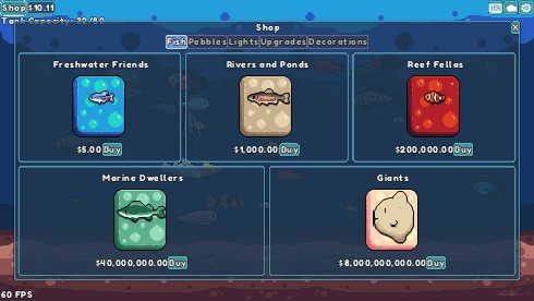魚パックの購入画面