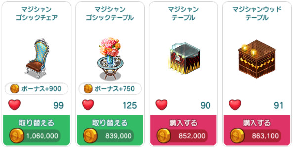 テーブル・椅子