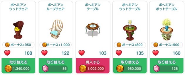 テーブル・椅子