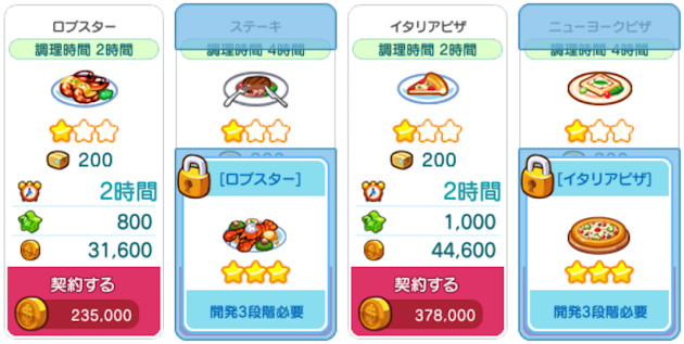 常時販売調理商品(4種)