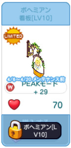 対象アイテム一覧 看板